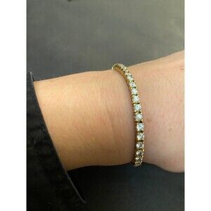 Sarah Coventry Gold Tone Tennis Bracelet  7 inch
